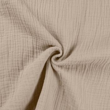 Musselin Double Gauze - Beige
